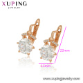 97278 xuping rose doré couleur beauté synthétiques zircon dames de la mode boucles d&#39;oreilles